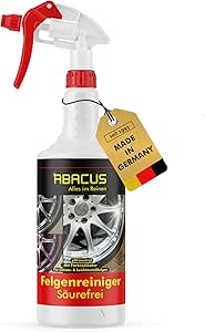 ABACUS® Felgenreiniger Säurefrei für Chrom- & Leichtmetall-Felgen, schonend & kraftvollen Felgenreiniger, Felgenreiniger
