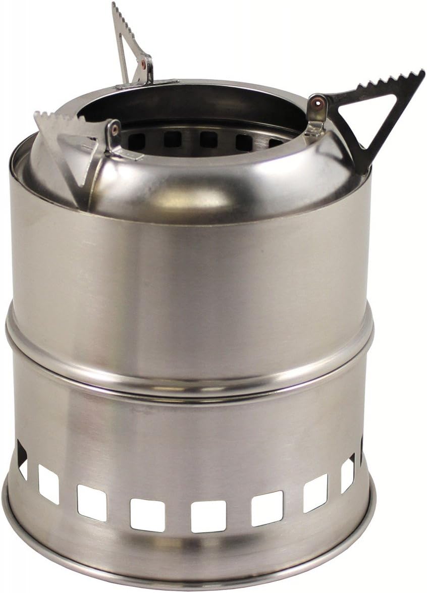 MFH Outdoor Oven Forest Stainless Steel Camping Stove Camping Stove Survival Folding Oven Emergency Stove