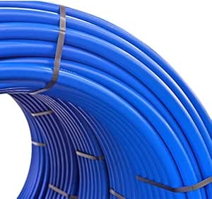 PE 100 PN16 RC Trinkwasserrohr 50 mm 1 1/2" 50m blau für Gartenbewässerung, Wasserrohr, nach DIN EN 12201 gemäß DVGW für