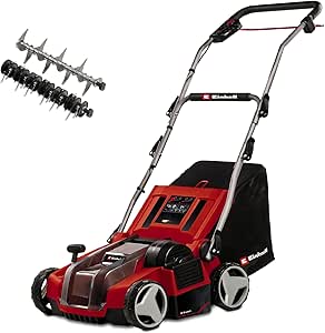 Einhell Akku-Vertikutierer-Lüfter GE-SA 36/35 Li-Solo Power X-Change (Li-Ion, 36 V, bürstenloser Motor, 35cm Messerwalze