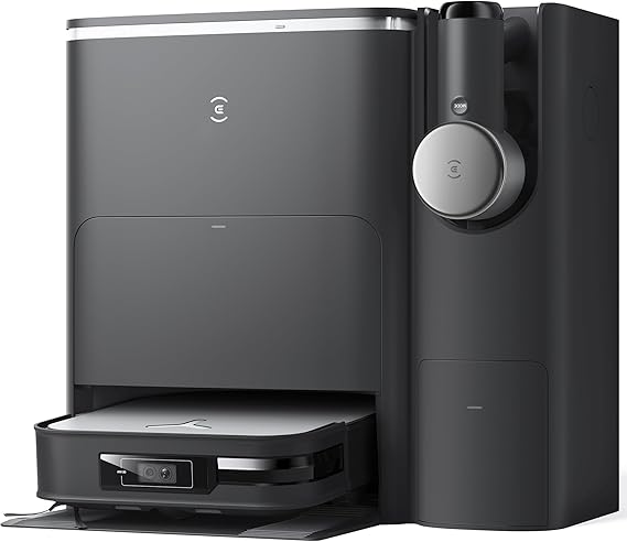 Deebot X2 Combo Robot Vacuum Cleaner with Mop Function 8700Pa with Handheld Vacuum Cleaner, Double Automatic Empty, 15 mm Mop Lifting System, Self-Cleaning Robot Vacuum Cleaner, Hot Water Mop