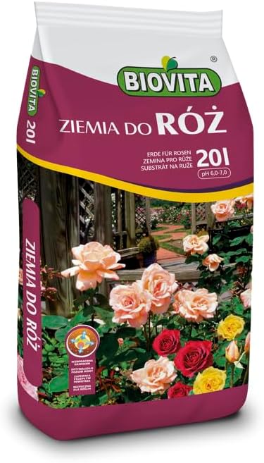 ## Biovita Rose Soil, Perfect Substrate for Healthy and Strong Roses, 20 Litres