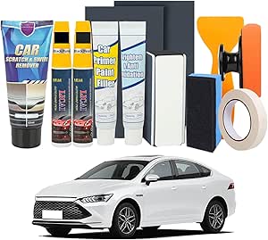 Auto Kratzer Entferner, Autolack Reparaturset, Lackkratzer Entferner Auto mit Polierpaste und Lackstift für Reparatur Fa