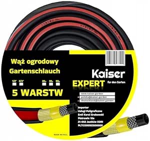 Gartenschlauch 20m ¾ Gummi Kaiser EXPERT 5-lagig UV-beständig knickfest flexibel robust Bewässerungsschlauch Autowäsche